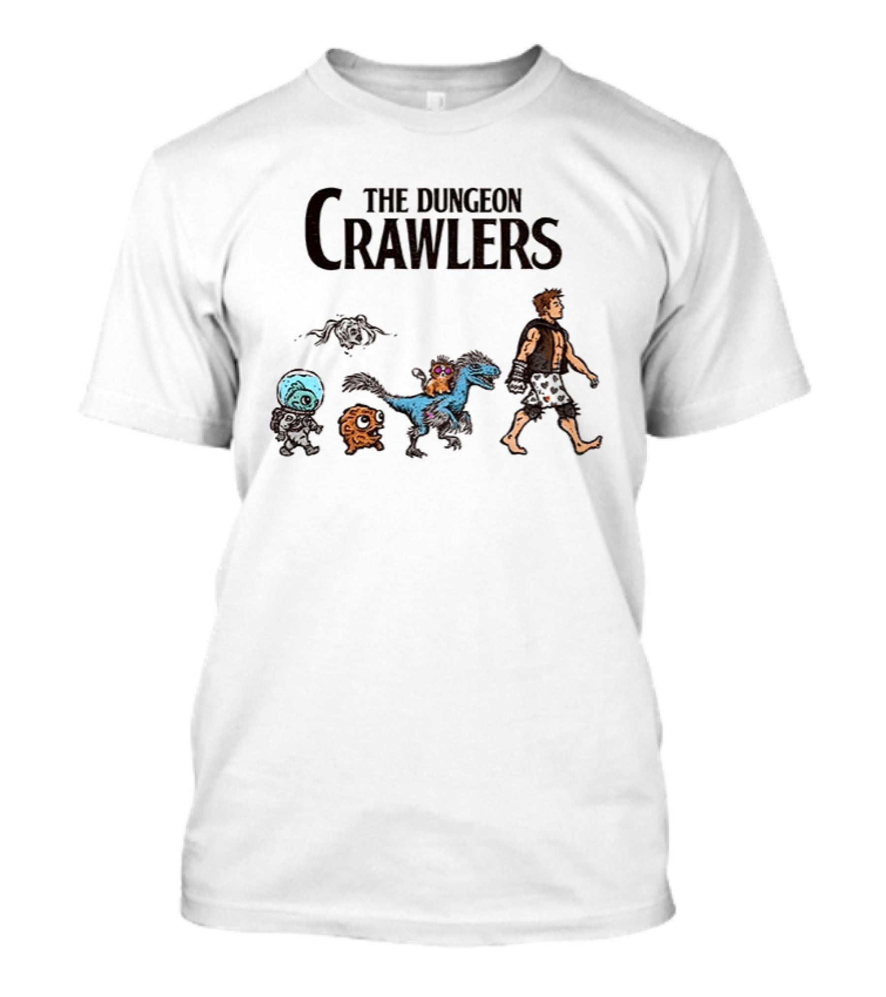 The Dungeon Crawlers Characters Abbey Road Crossing Fantasy Mashup T-Shirt