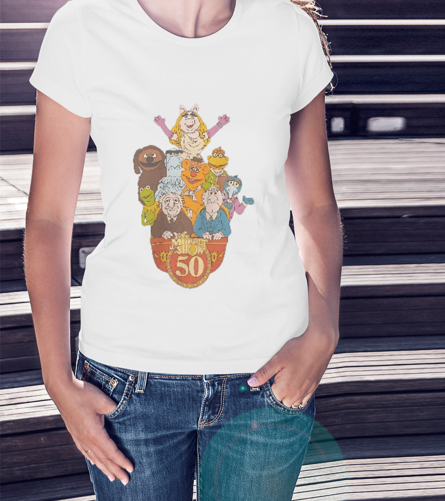 The Muppet Show Anniversary 50 Iconic Characters Celebration T-Shirt