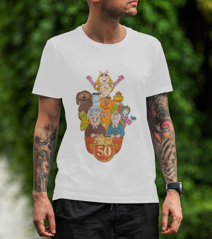 The Muppet Show Anniversary 50 Iconic Characters Celebration T-Shirt