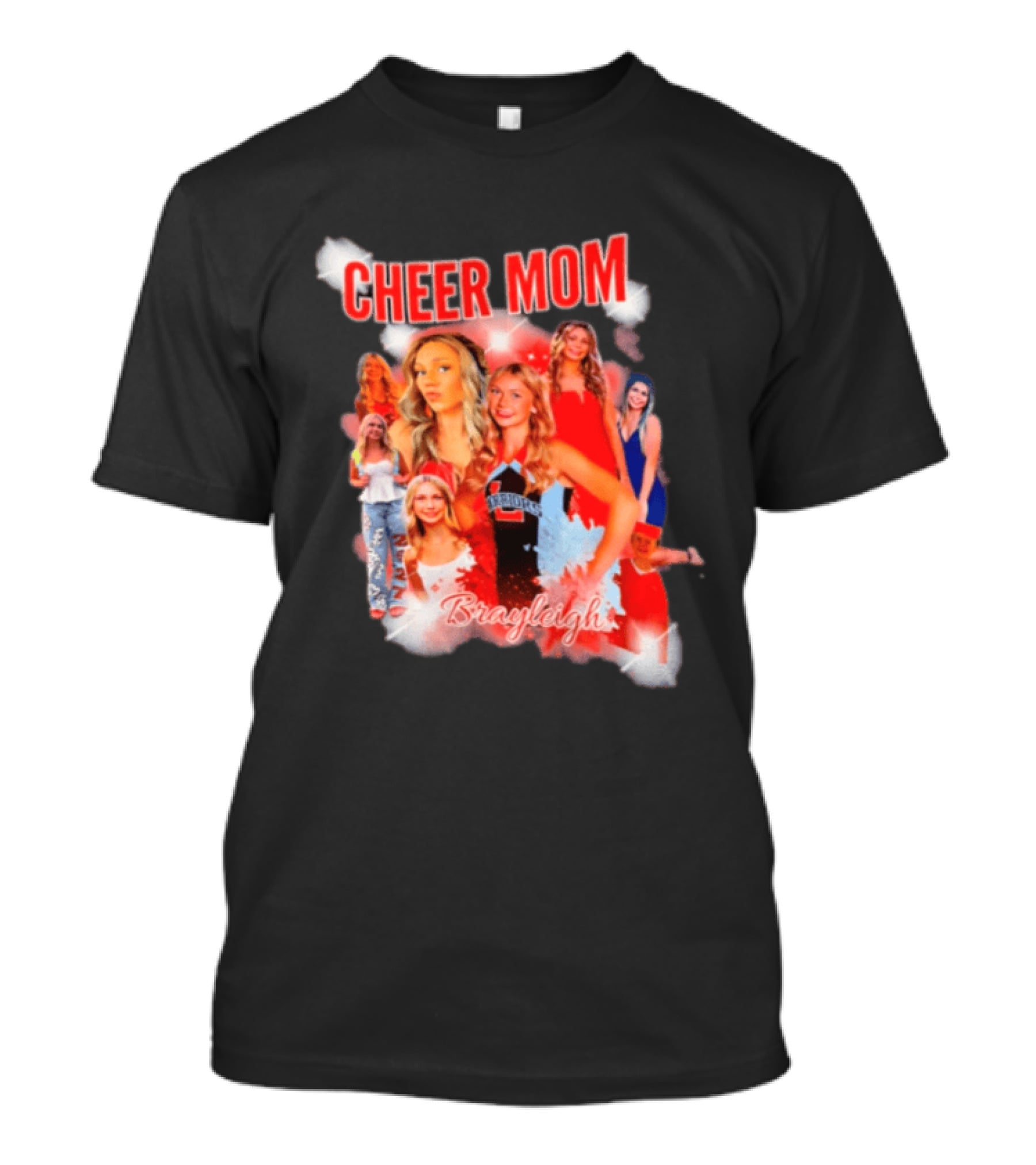 Cheer Mom Brayleigh Warriors Spirit Squad T-Shirt