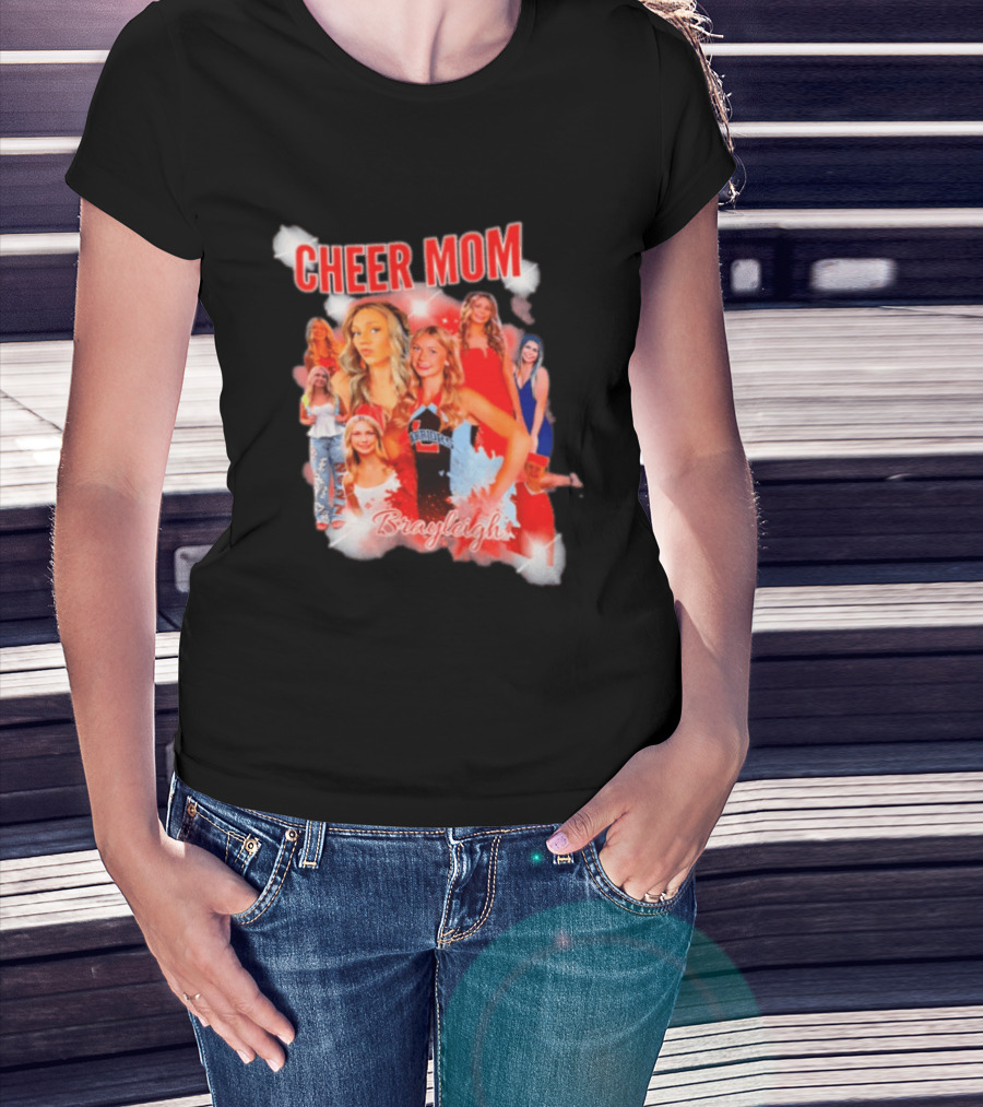 Cheer Mom Brayleigh Warriors Spirit Squad T-Shirt