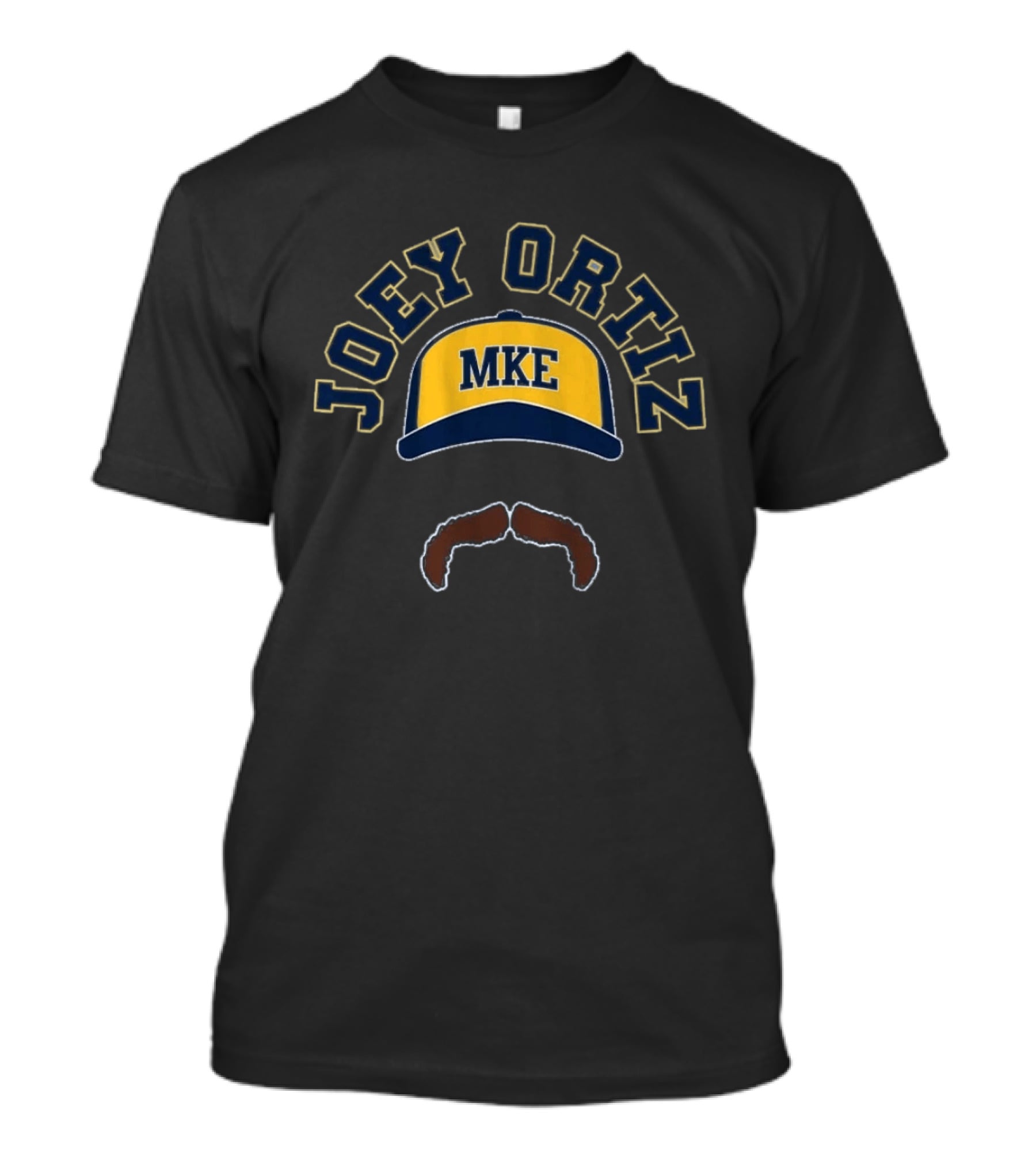 Joey Ortiz MKE Cap Mustache T-Shirt
