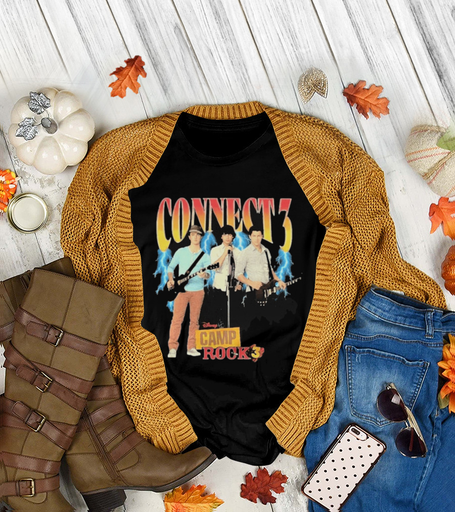Disney Camp Rock 3 Connect 3 Band Jonas Brothers T-Shirt