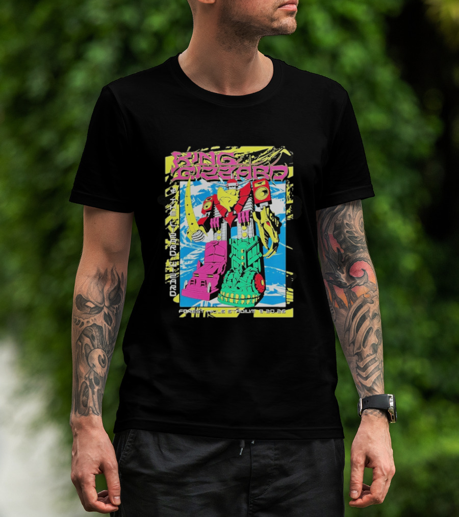 King Gizzard And The Lizard Wizard Queens New York 2026 Forest Hills Stadium August 20 Robot T-Shirt