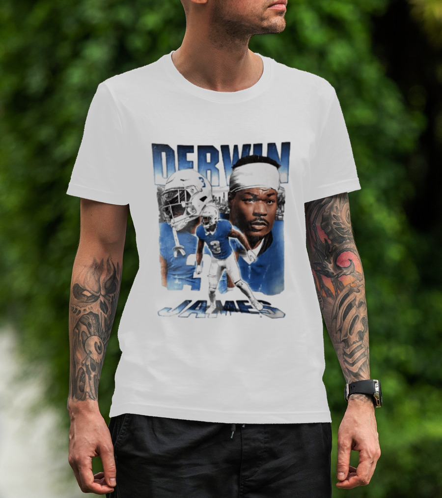 Derwin James Football Photo Collage Skyline Bootleg T-Shirt