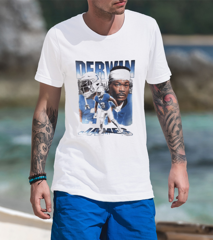 Derwin James Football Photo Collage Skyline Bootleg T-Shirt