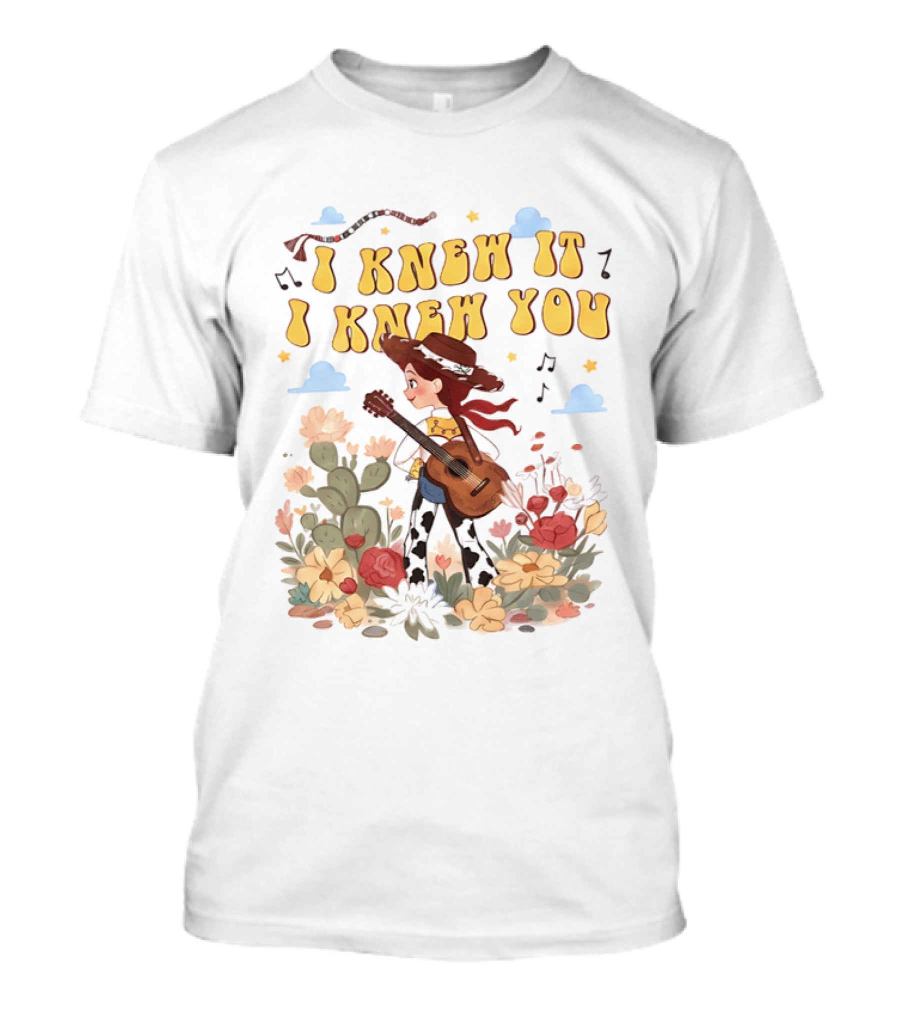 I Knew It I Knew You Jessie Toy Story Floral Adventure T-Shirt