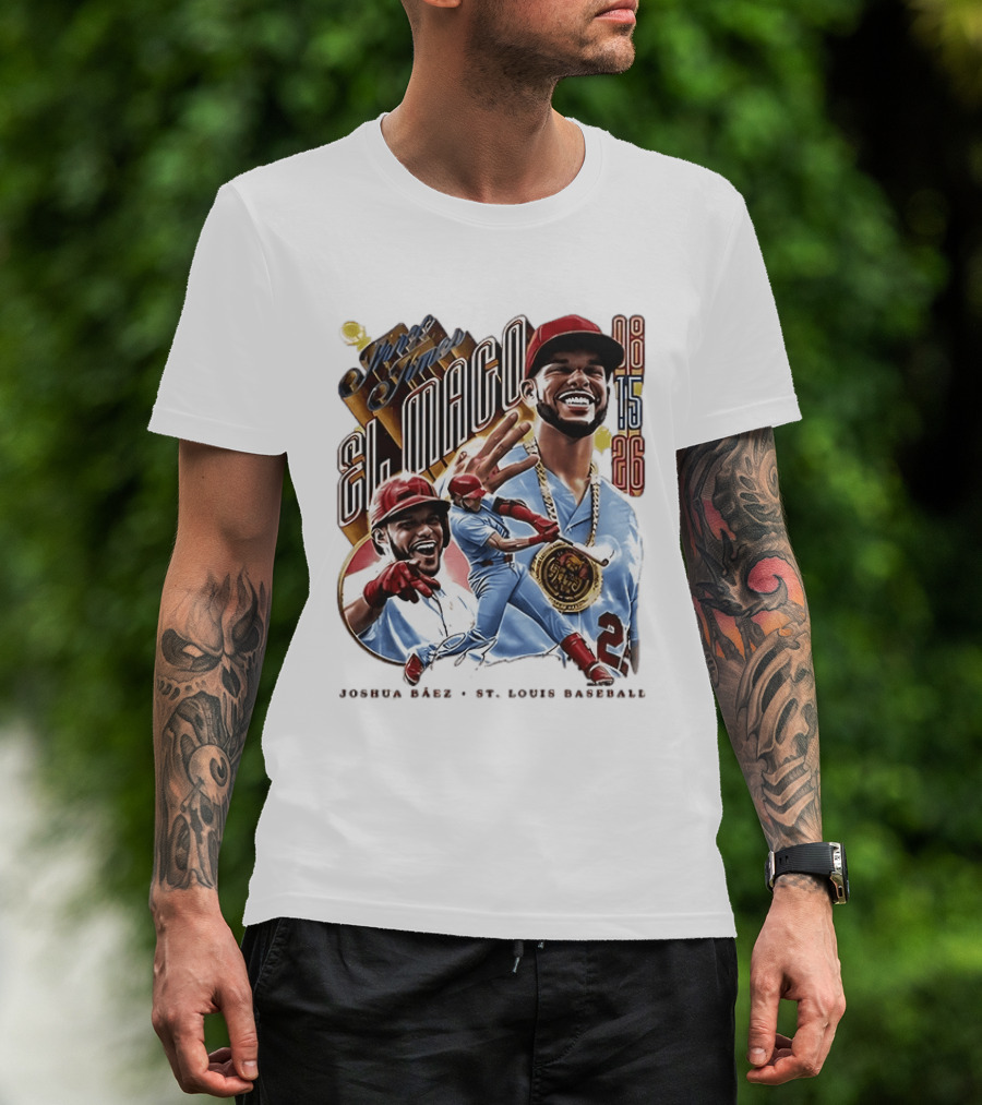 Joshua Baez El Mago 08 15 26 St Louis Baseball T-Shirt
