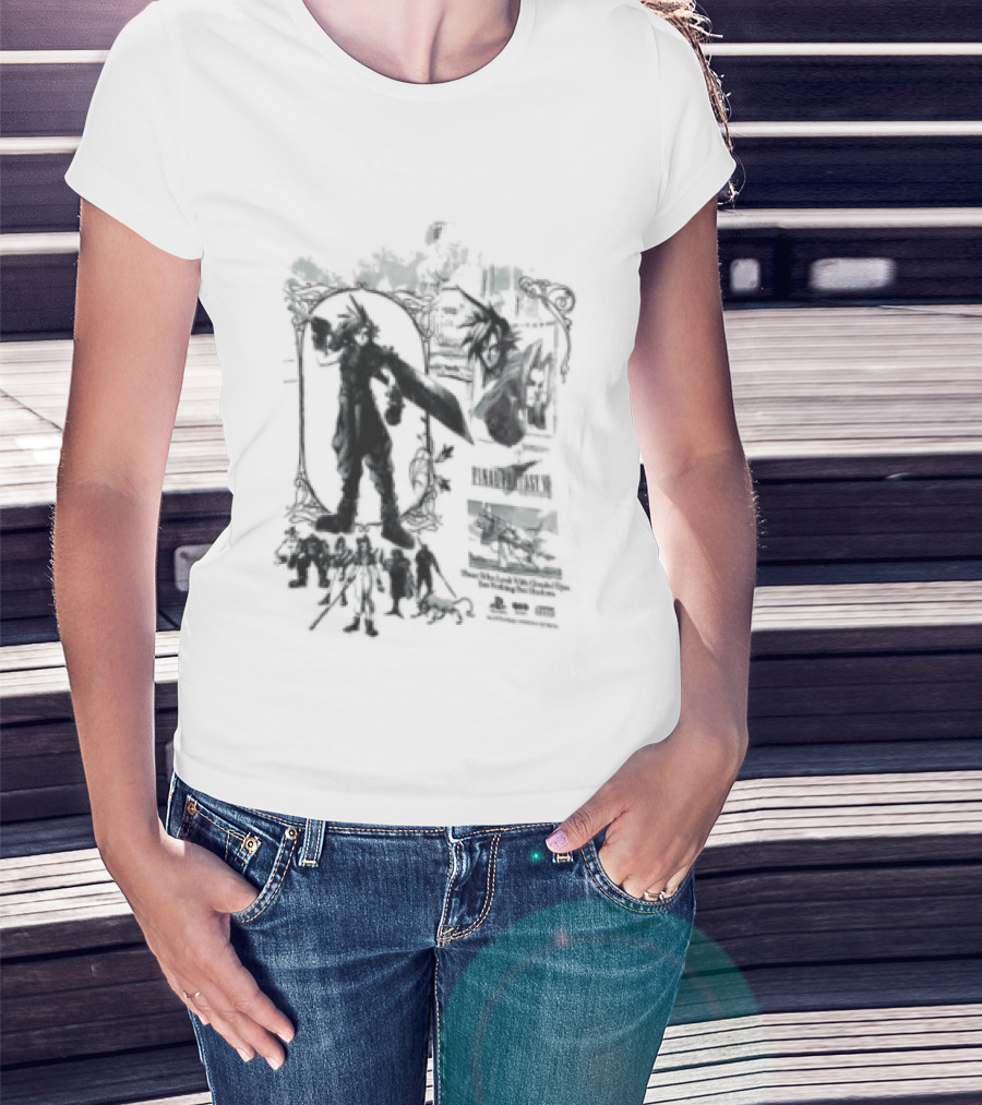 Clouded Eyes Shadows Final Fantasy VII Vintage Aesthetic T-Shirt