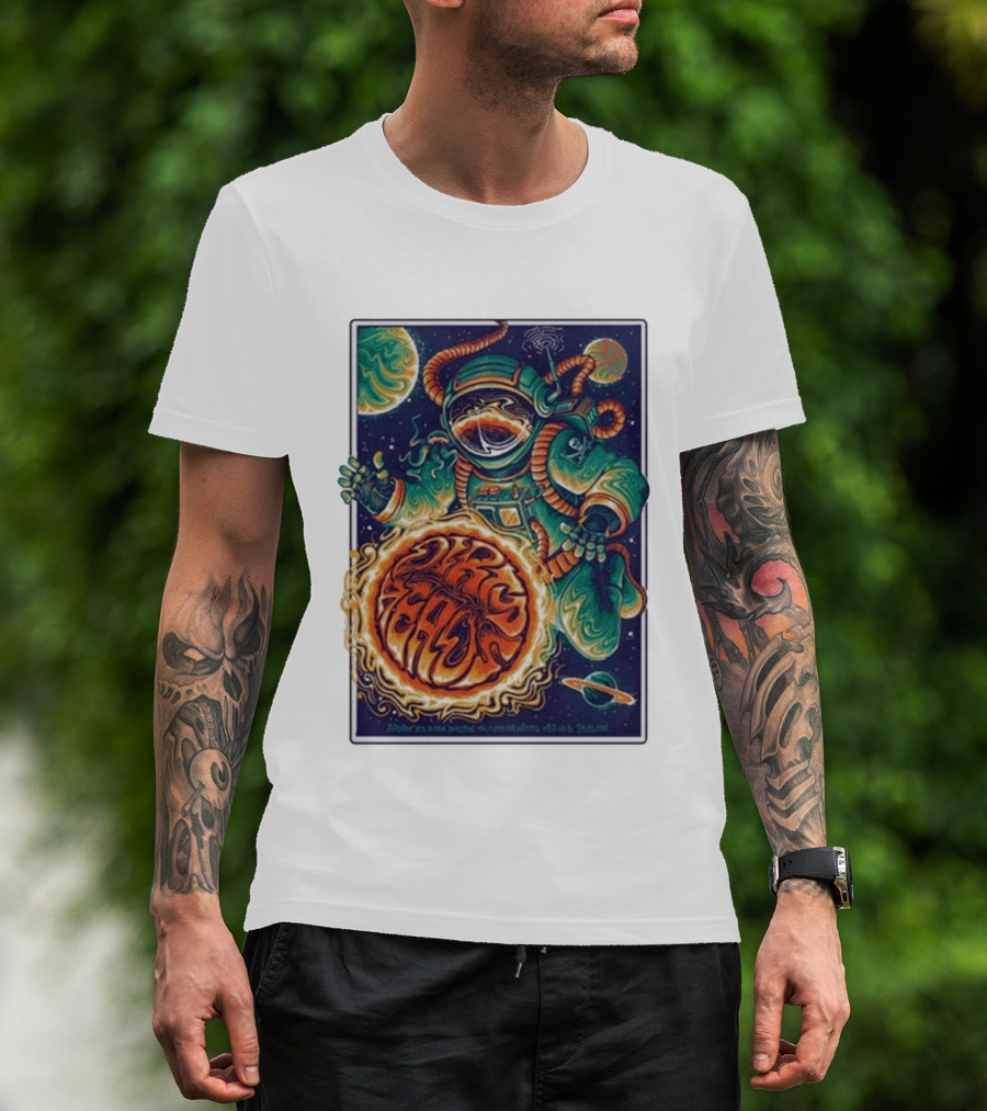Dirty Heads Cosmic Astronaut Tour The Woodlands TX 8 23 2026 Psychedelic Space Adventure T-Shirt