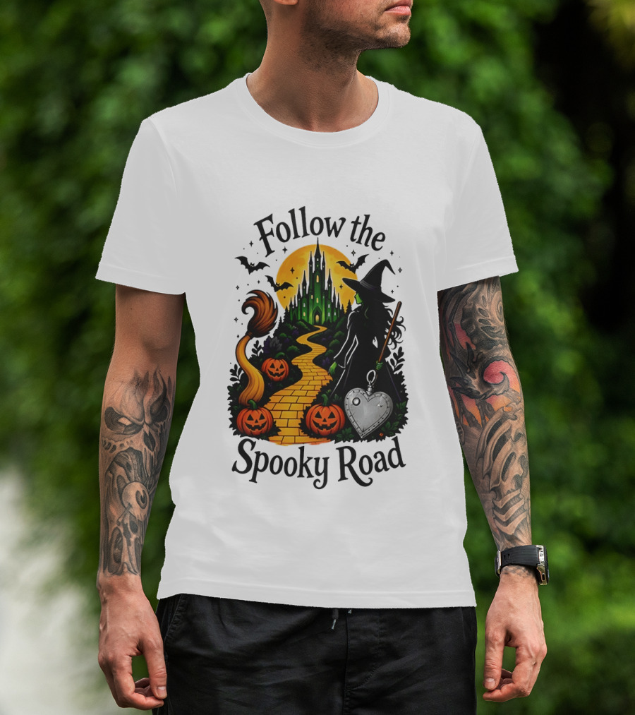 Follow The Spooky Road Wizard Of Oz Halloween Witch 2026 T-Shirt