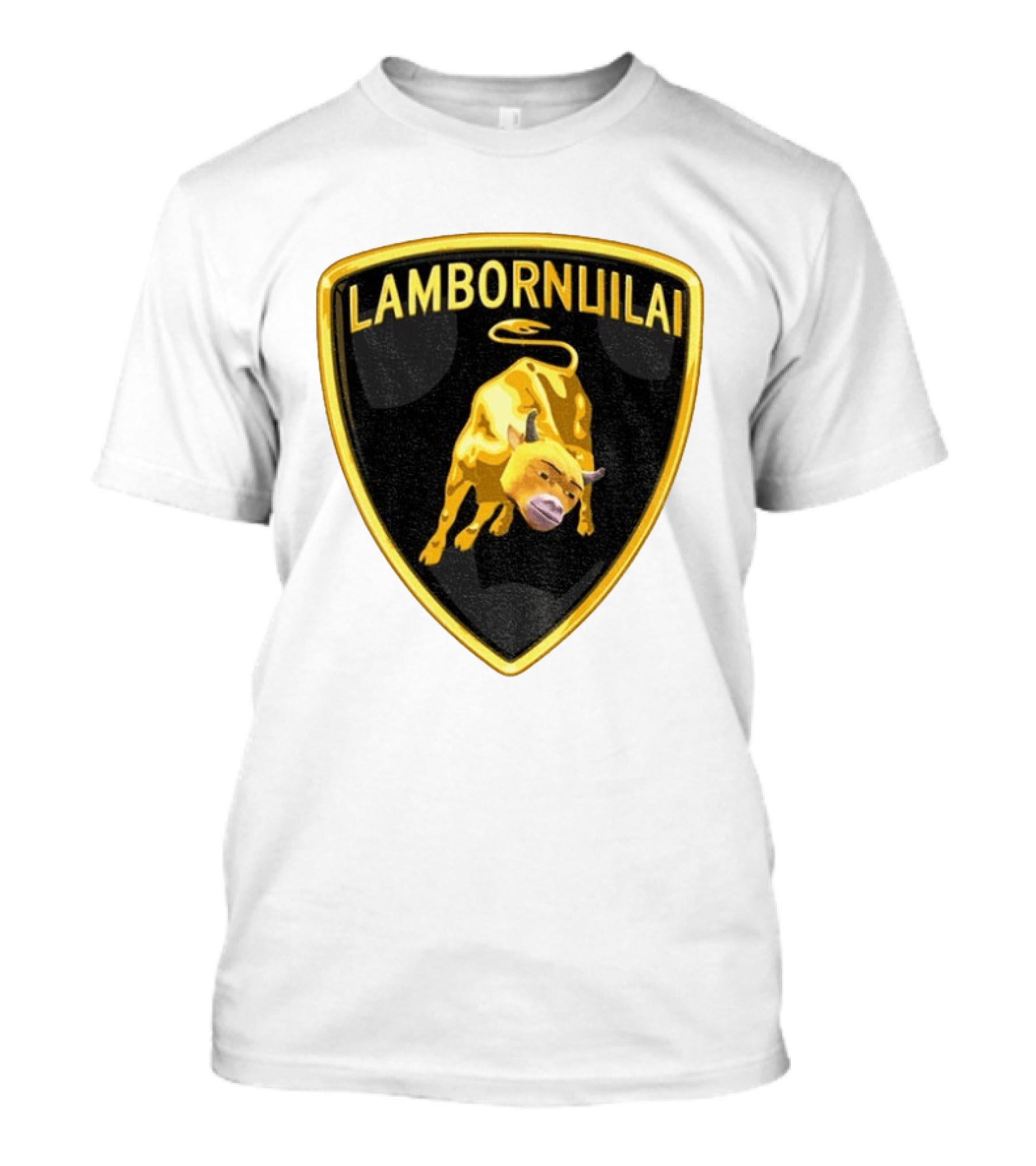 Lambornuilai Gold Bull Meme Niu Lai T-Shirt