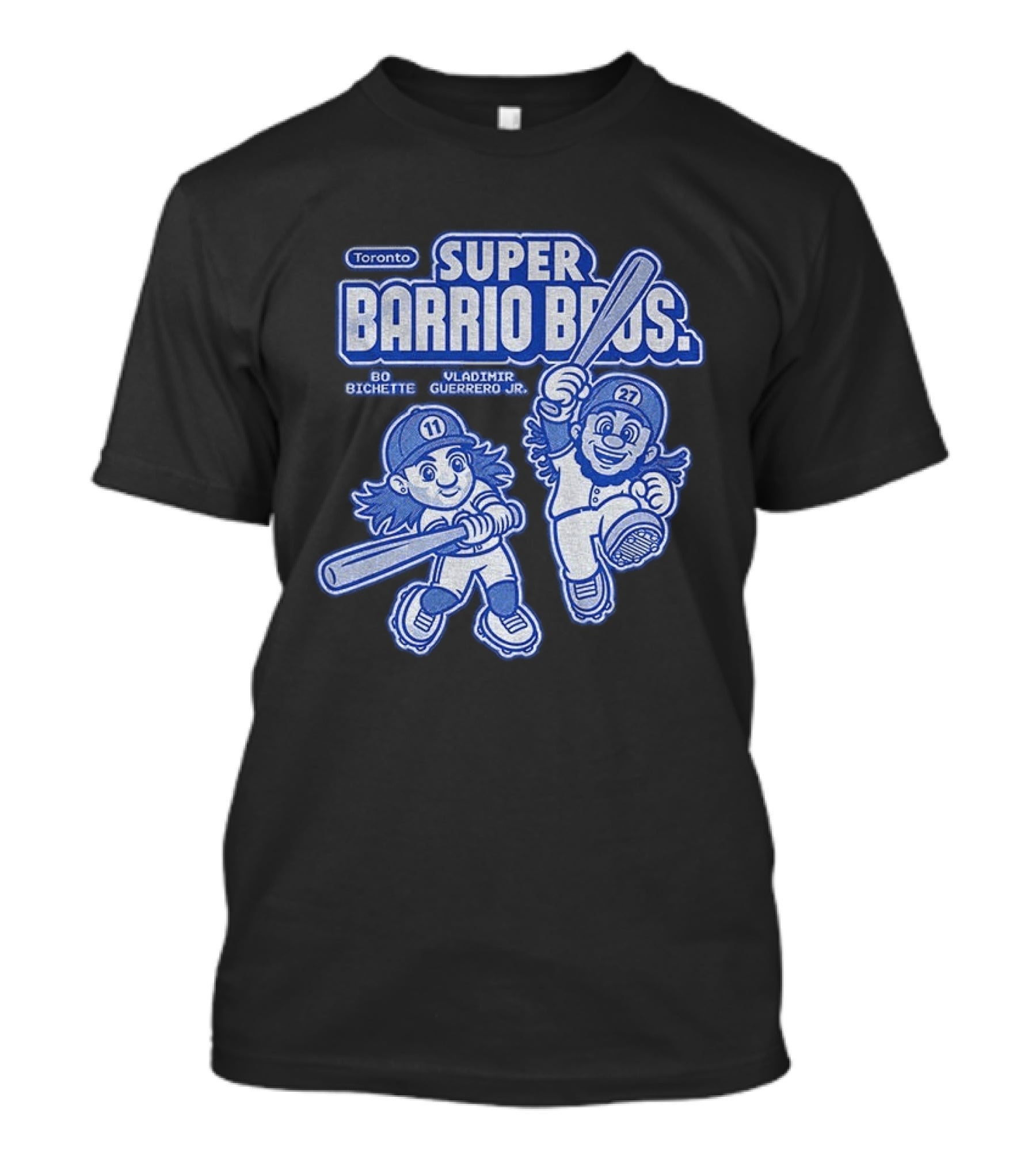 Toronto Super Barrio Bros Bo Bichette Vladimir Guerrero Jr 11 27 T-Shirt