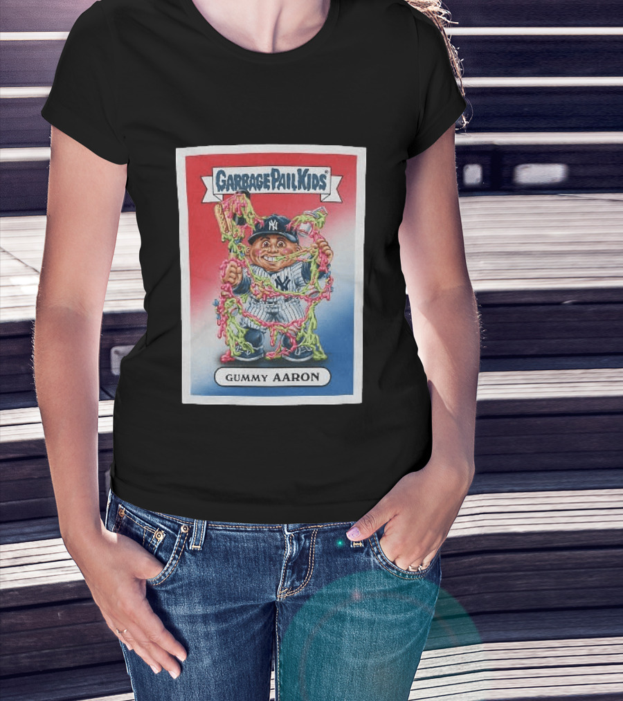 Garbage Pail Kids New York Yankees Gummy Aaron MLB Collaboration T-Shirt