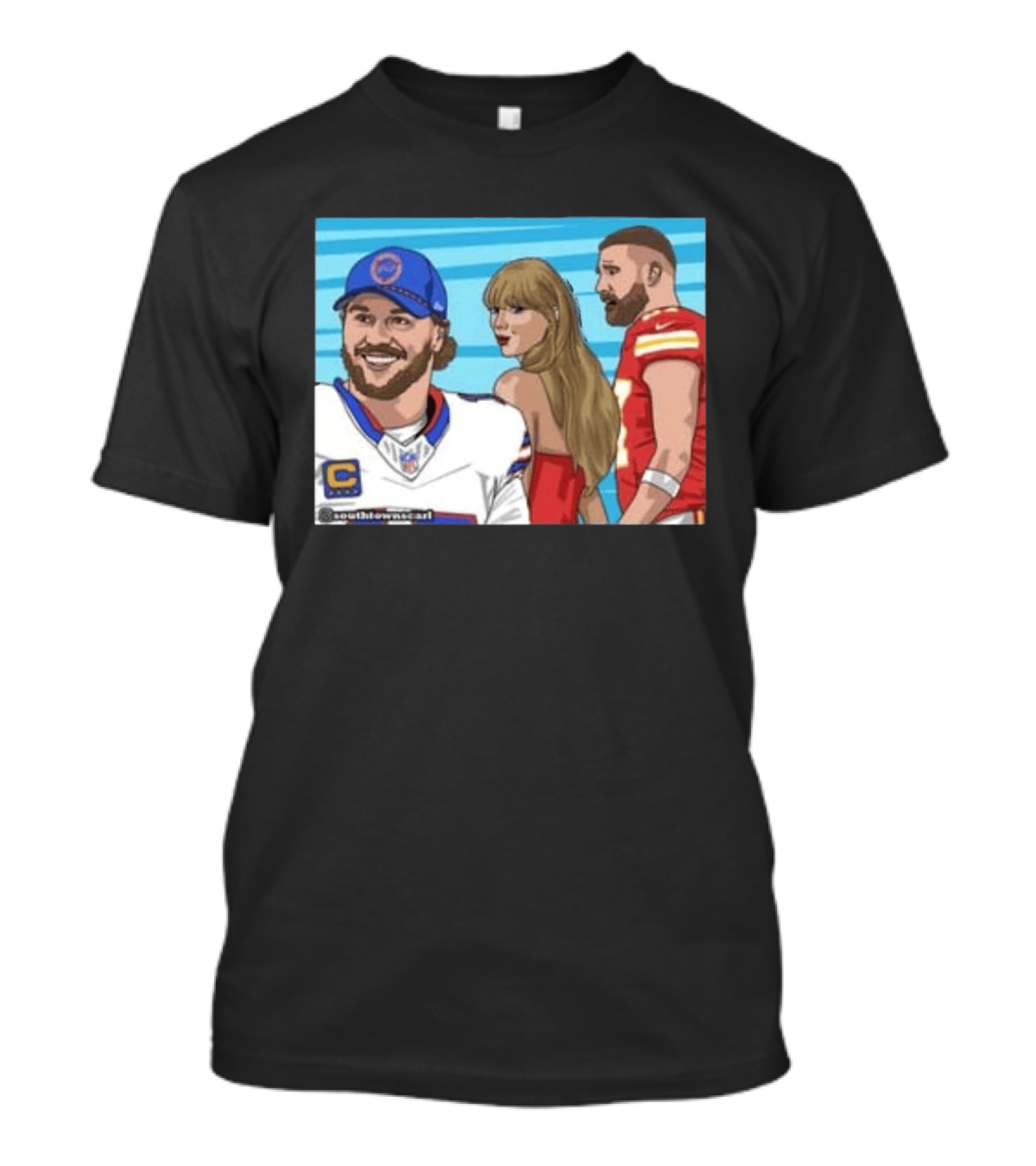 Josh Allen And Taylor With Kelce Stu McCallister सेटअप T-Shirt