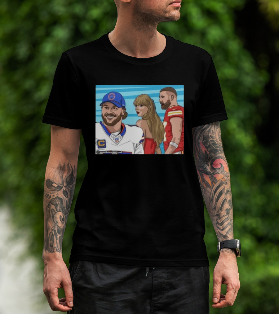 Josh Allen And Taylor With Kelce Stu McCallister सेटअप T-Shirt