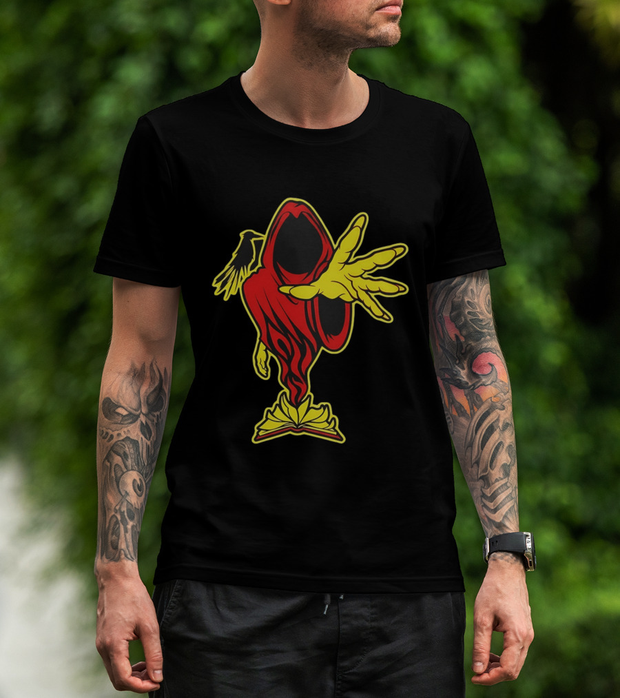 Insane Clown Posse Ringmaster Joker's Card Flame Hooded Figure T-Shirt