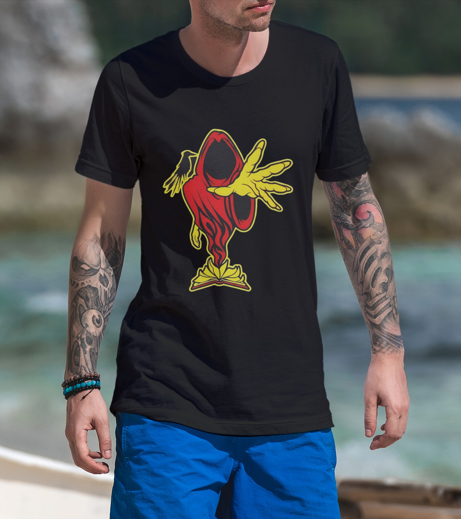 Insane Clown Posse Ringmaster Joker's Card Flame Hooded Figure T-Shirt