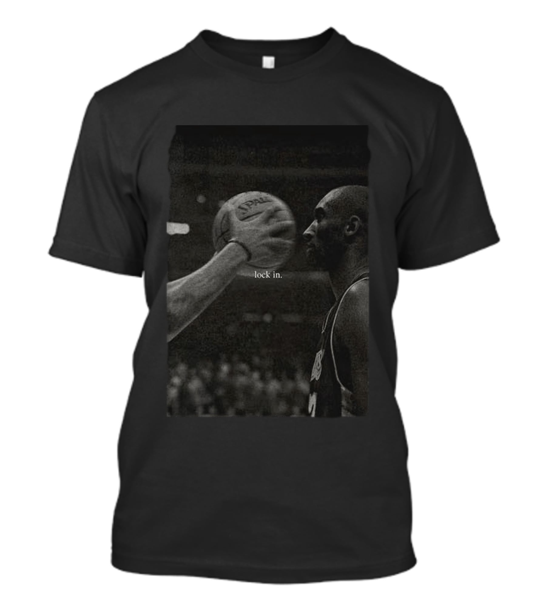 Lock In Kobe Bryant Spalding Basketball T-Shirt