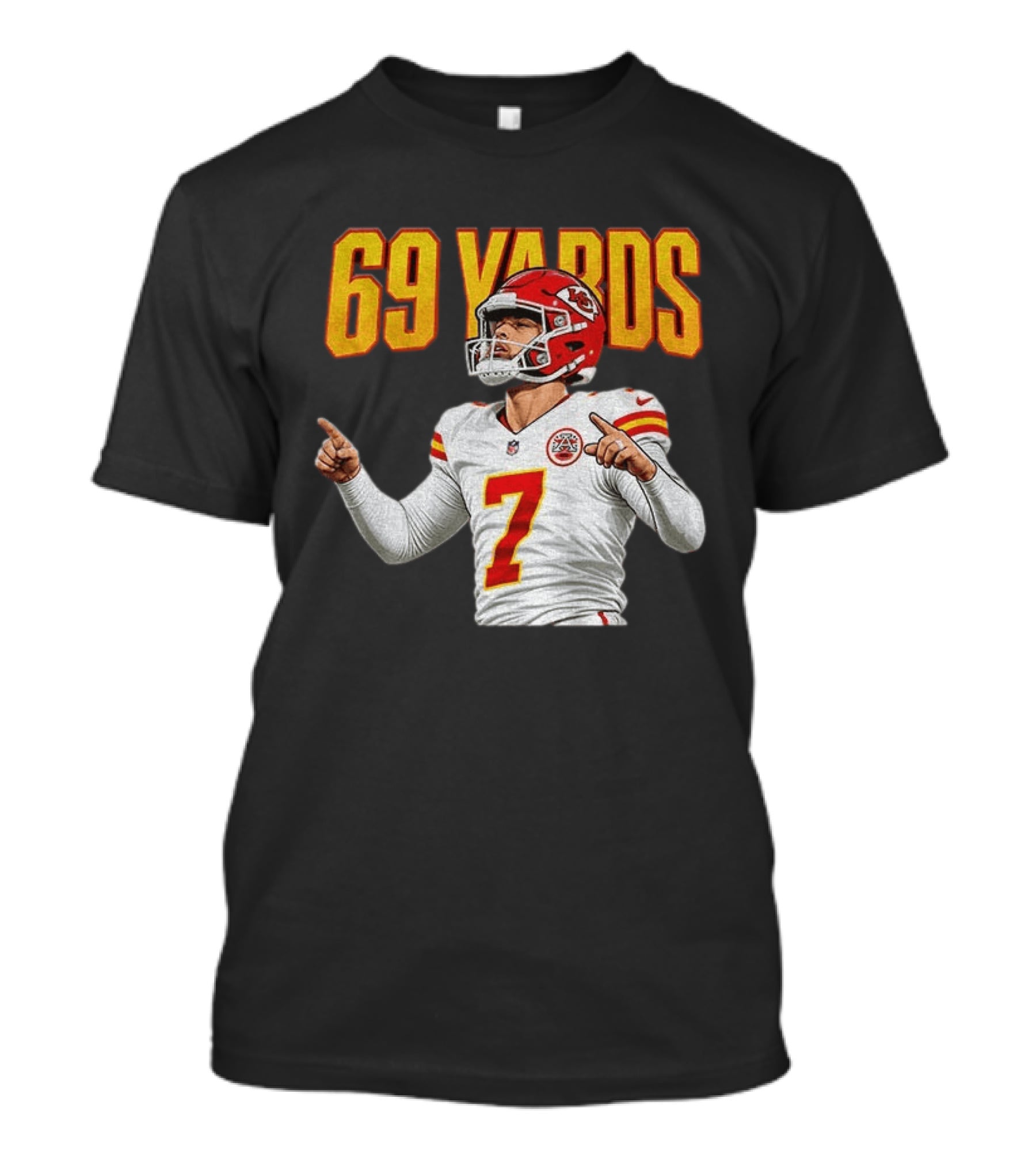 69 Yards Harrison Butker Kansas City Football Player T-Shirt