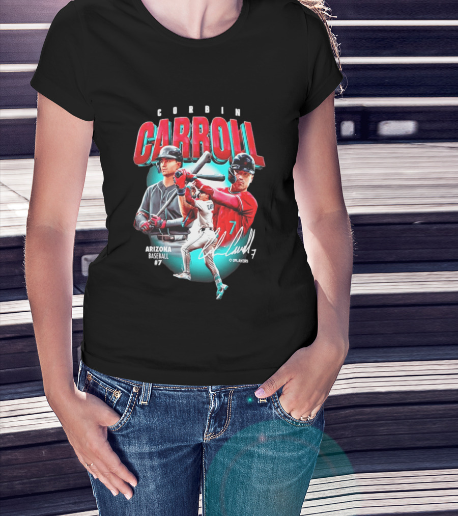 Corbin Carroll Arizona Baseball #7 C Players T-Shirt