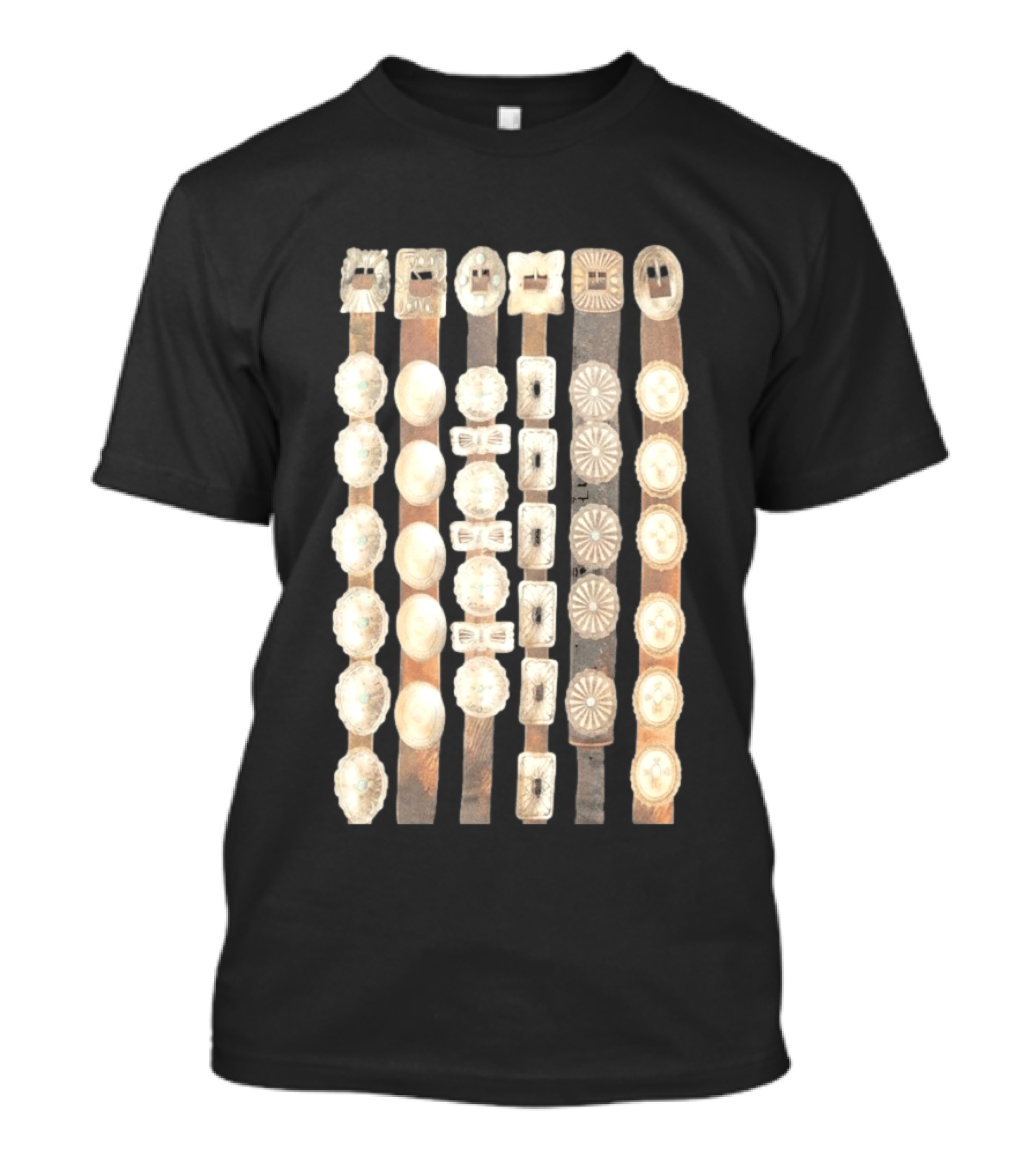 Hoshi SEVENTEEN Curtain Concho Vintage Button Straps T-Shirt