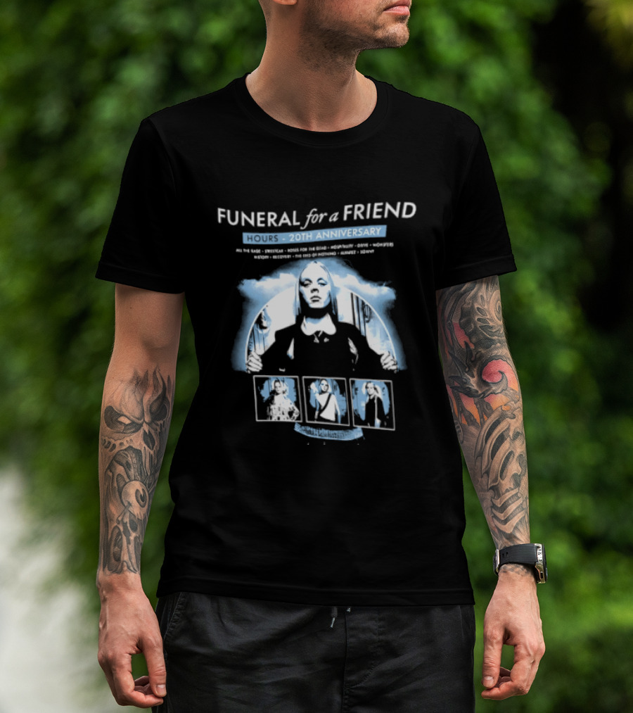 Funeral For A Friend Hours 20th Anniversary Blue Album T-Shirt