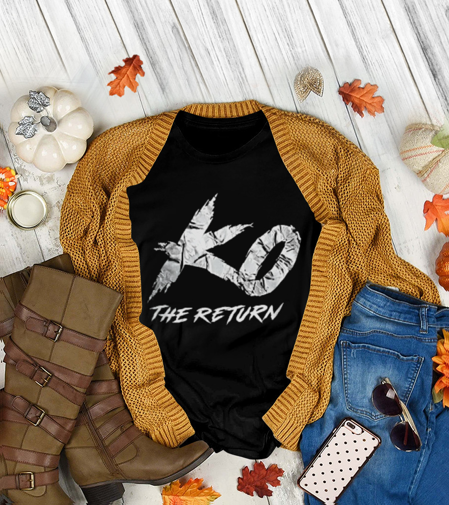 KO The Return Distressed Cracked Marble Stylized T-Shirt