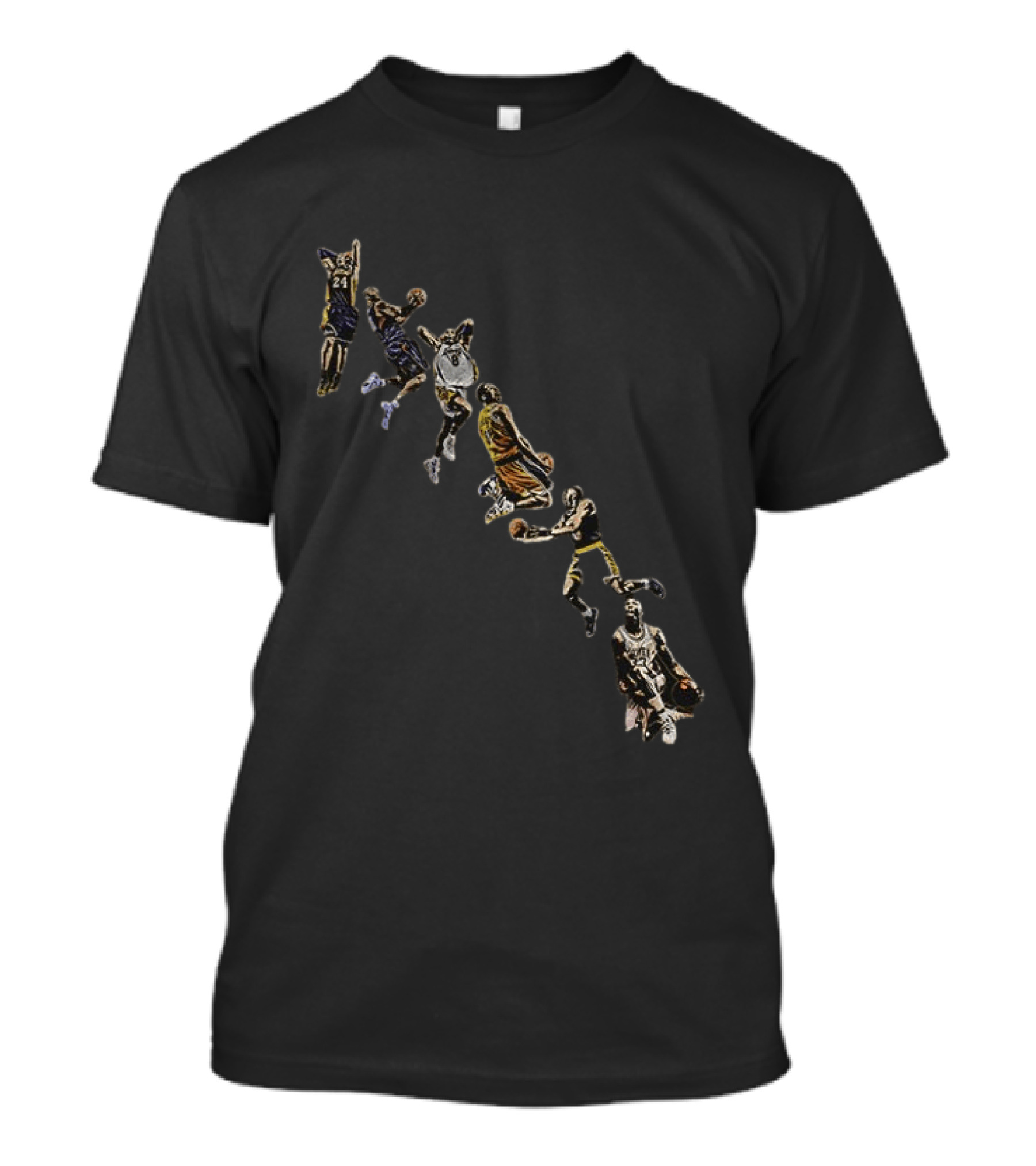 Kobe Bryant Los Angeles Lakers Forever Legend Multi Player Icon 24 T-Shirt