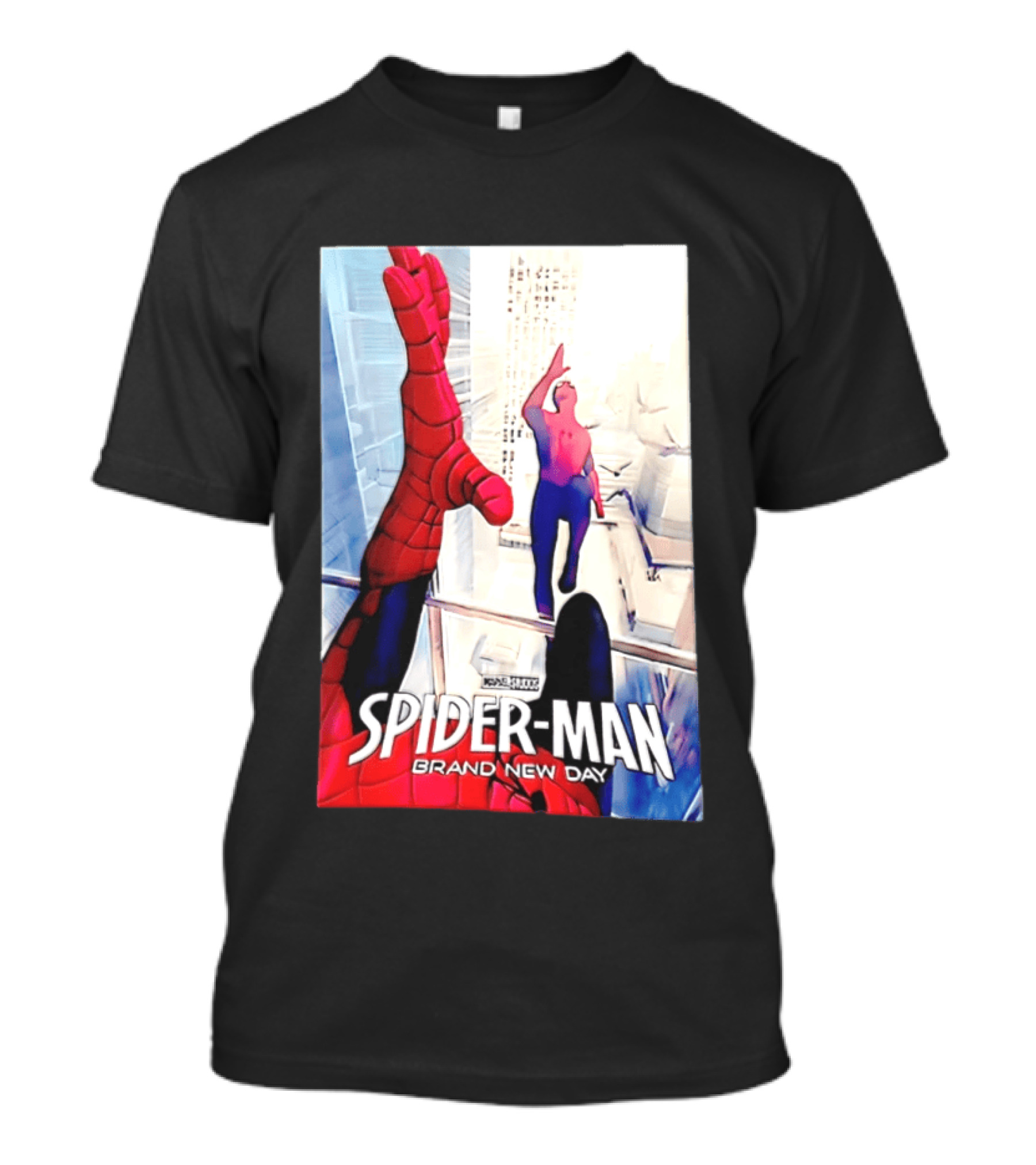 Marvel Spider Man Brand New Day High Five Scene T-Shirt