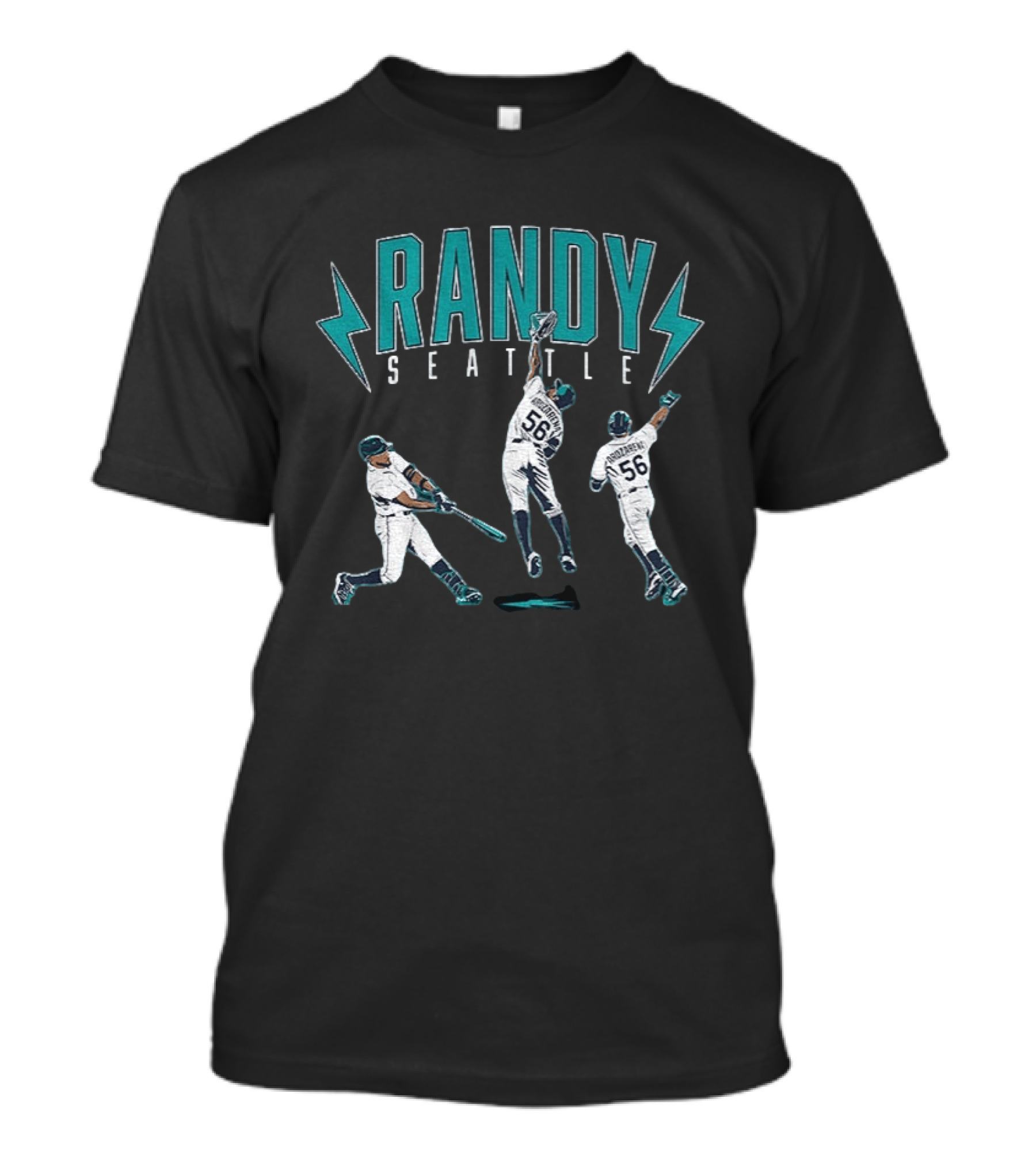 Randy Seattle Arozarena Baseball Player 56 Lightning Action T-Shirt