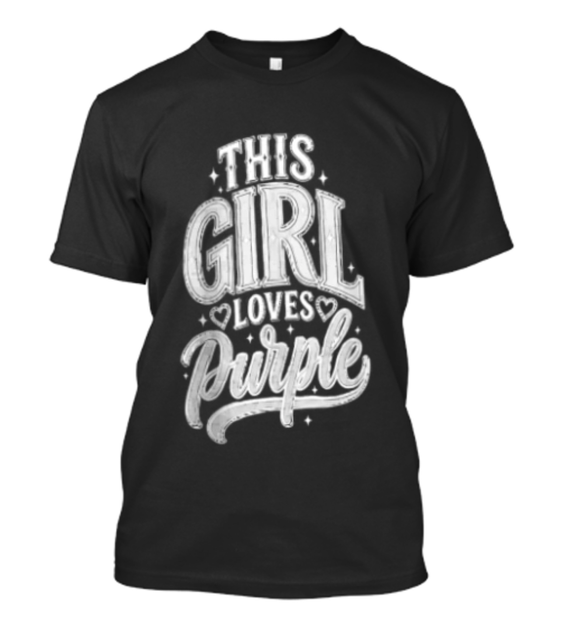 Visible Text This Girl Loves Purple T-Shirt