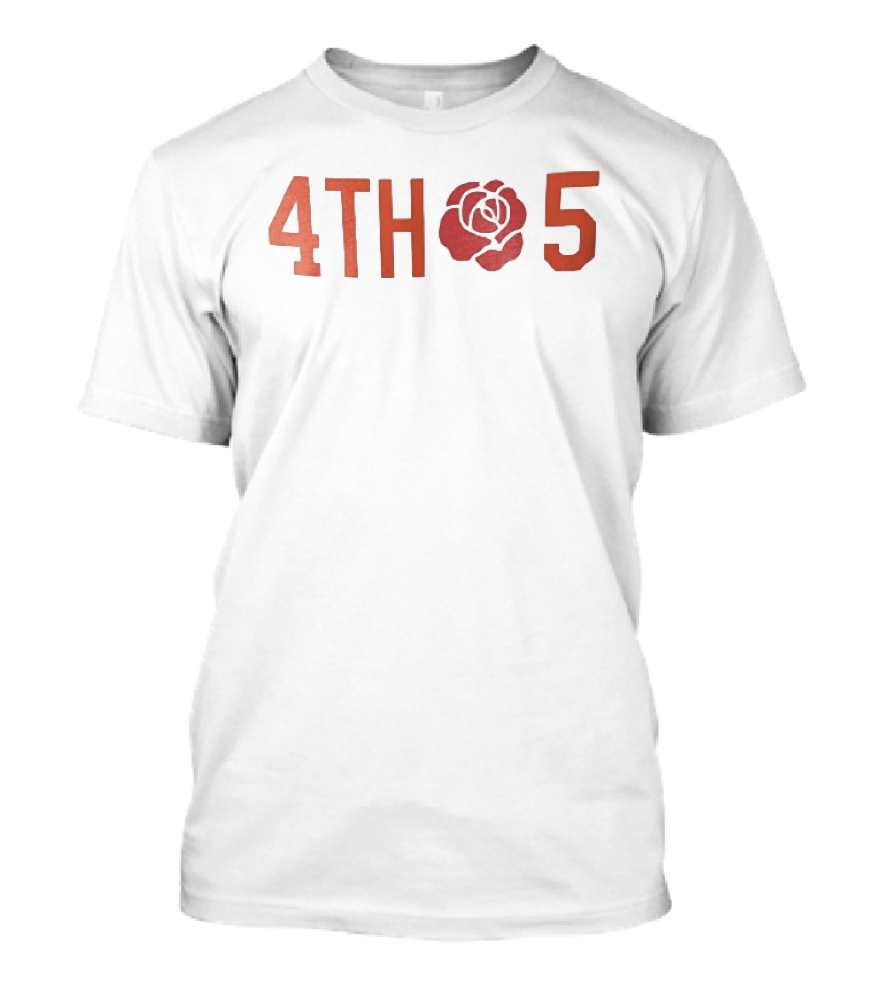 4th 5 Red Rose Varsity Athleisure Block Numbers T-Shirt