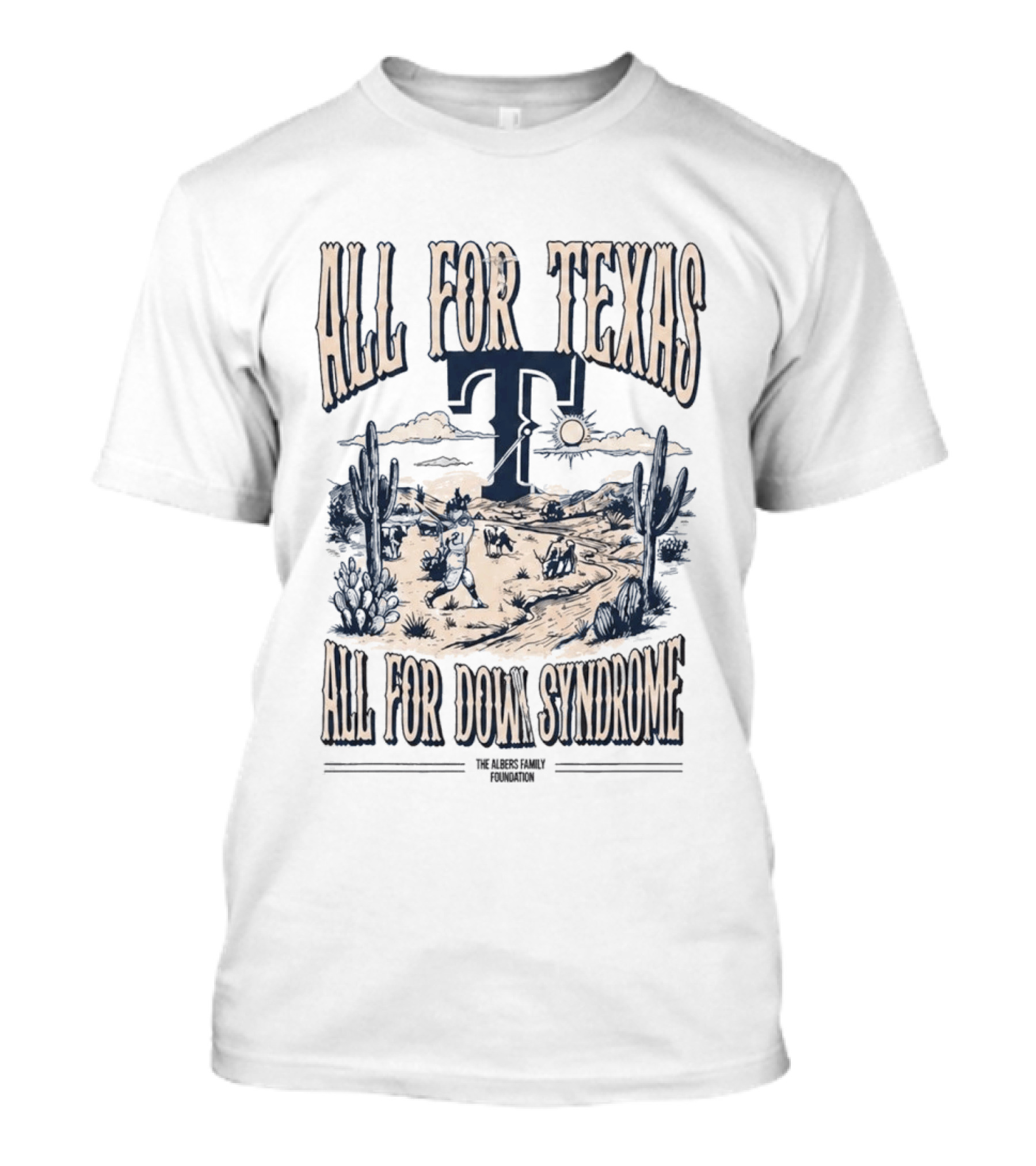 All For Texas Support Down Syndrome Awareness Iconic Western T-Shirt