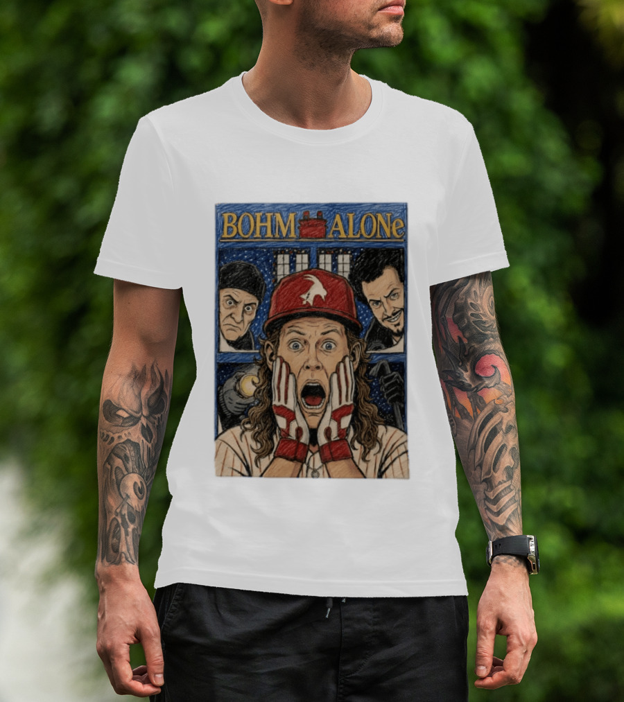 Bohm Alone Alec Bohm Philadelphia Phillies Home Alone T-Shirt