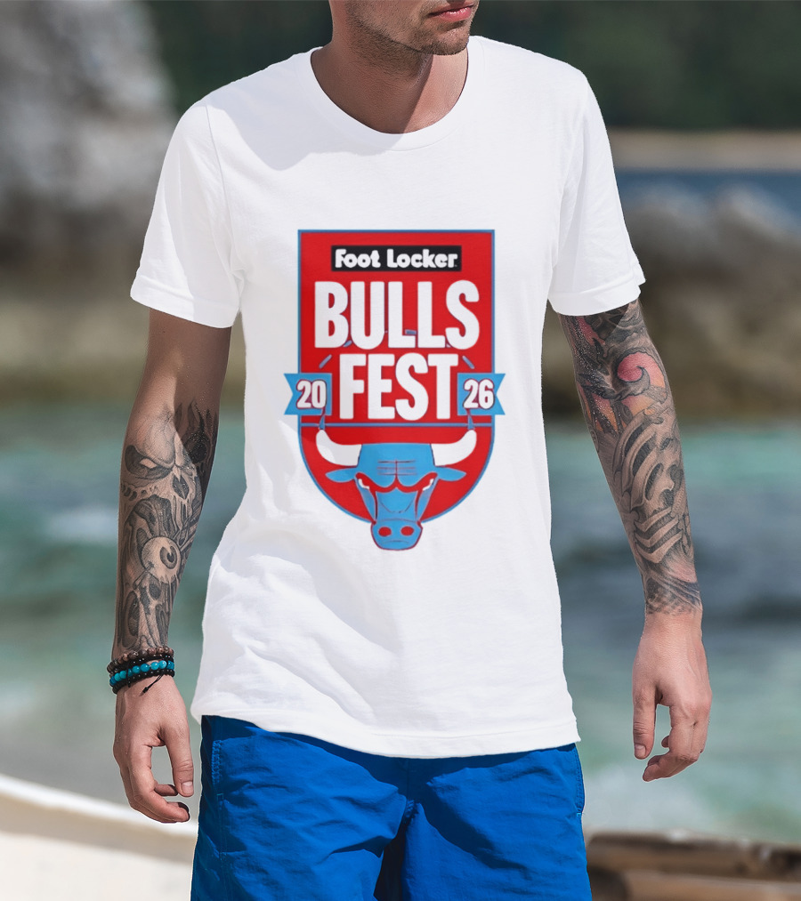 Chicago Bulls Fest 2026 Foot Locker Event T-Shirt
