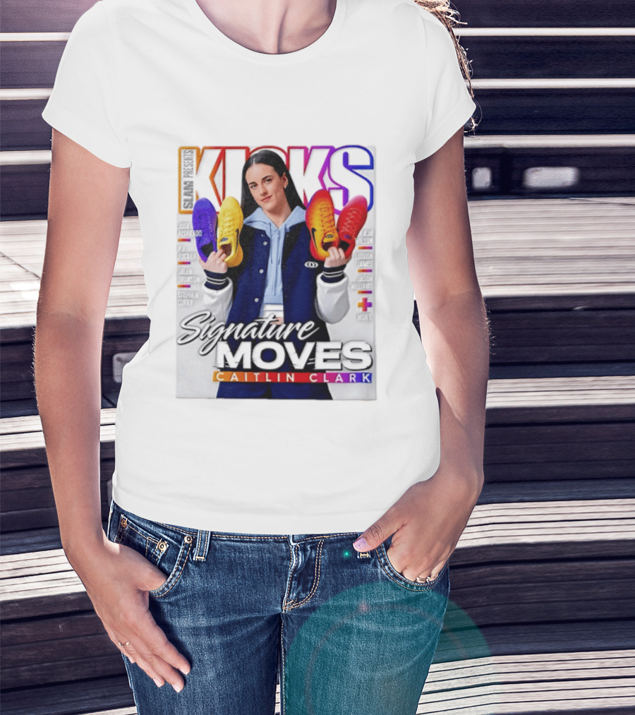 SLAM Presents Kicks Signature Moves Caitlin Clark T-Shirt