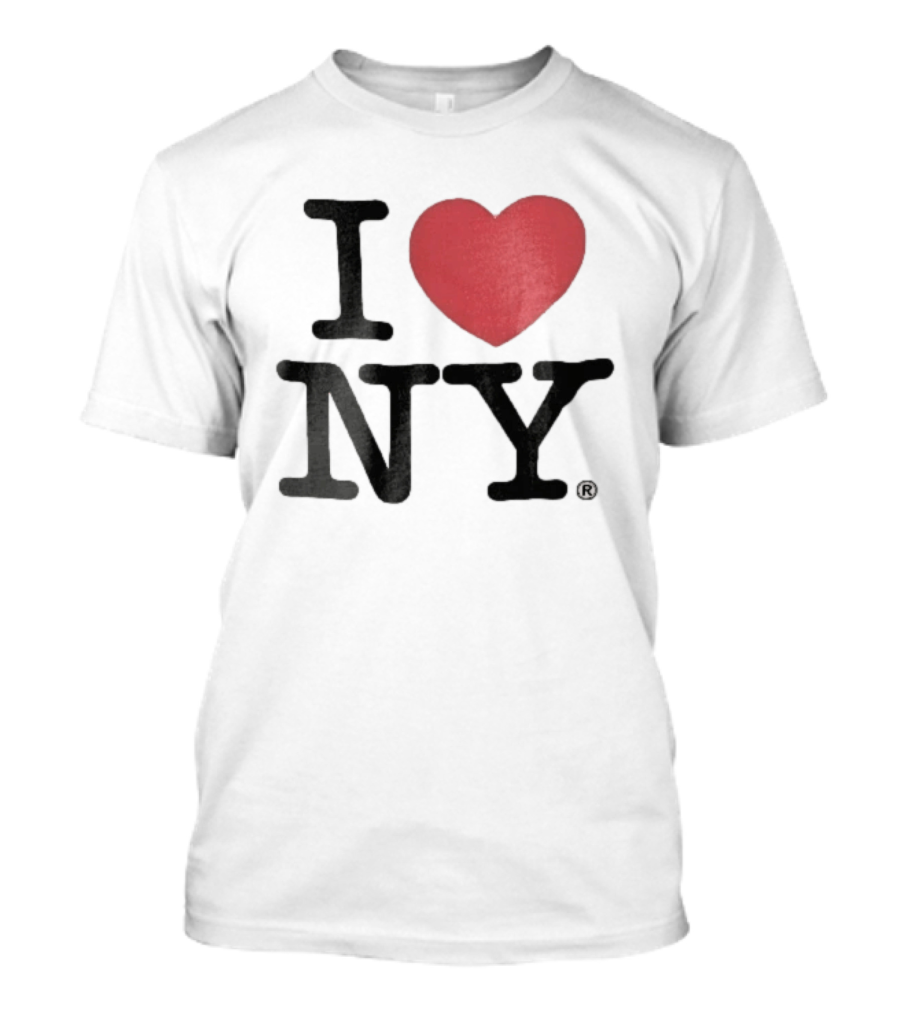 I Love NY Red Heart Black Font T-Shirt