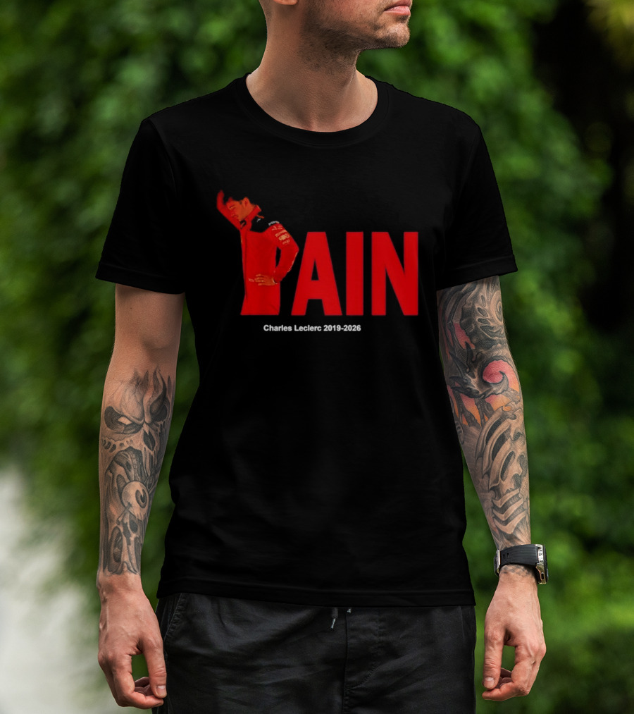 Charles Leclerc 2019 2026 Pain Formula 1 Ferrari Insights T-Shirt