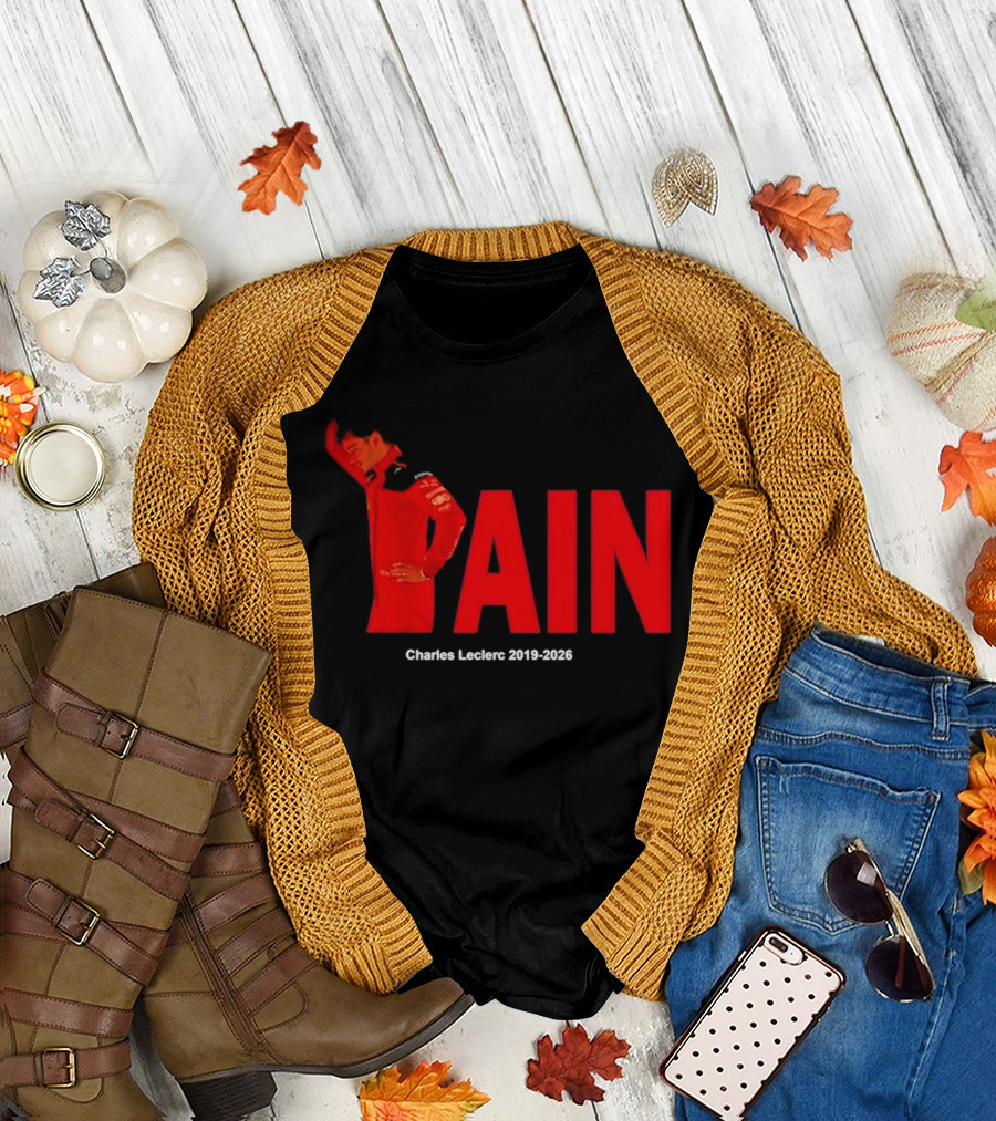 Charles Leclerc 2019 2026 Pain Formula 1 Ferrari Insights T-Shirt
