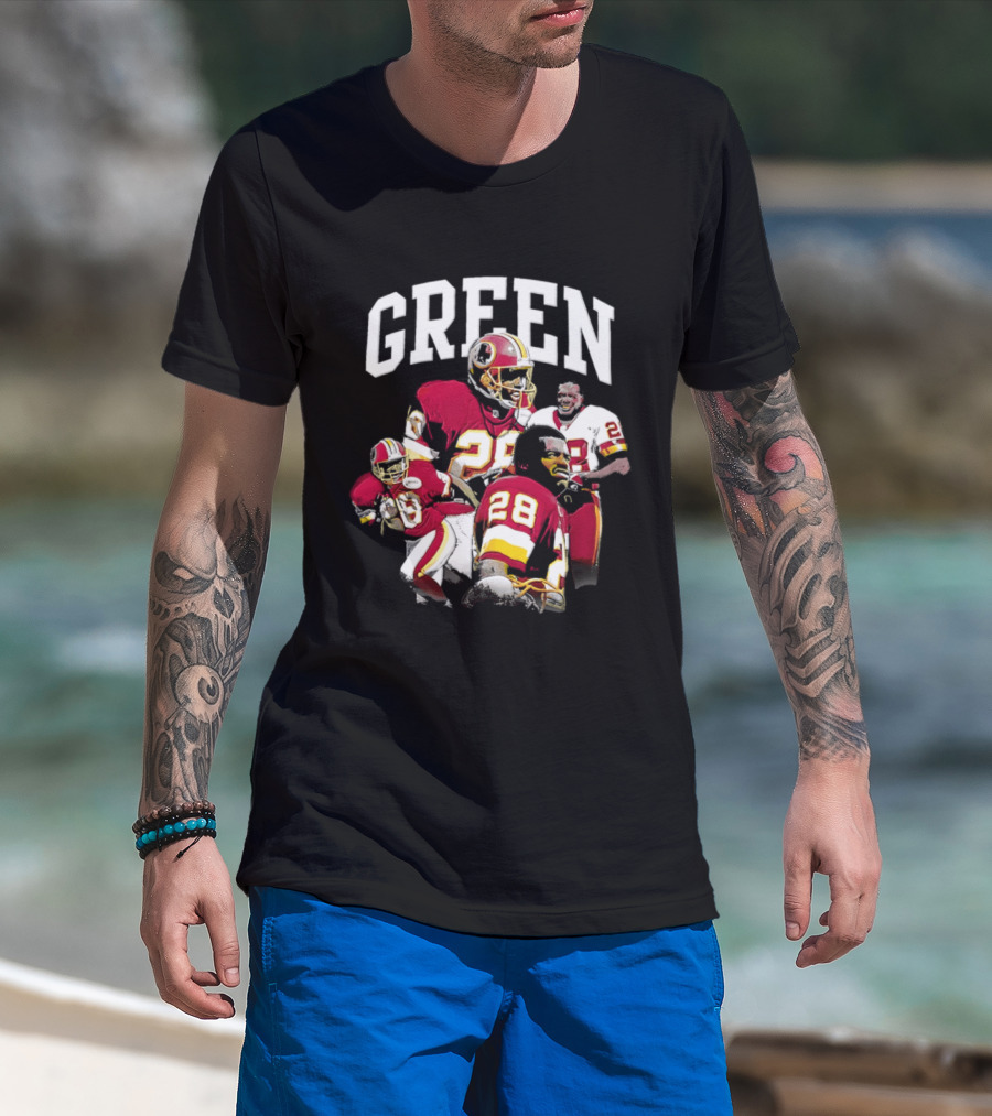 Darrell Green Washington Football Legends 28 Collage 2026 T-Shirt