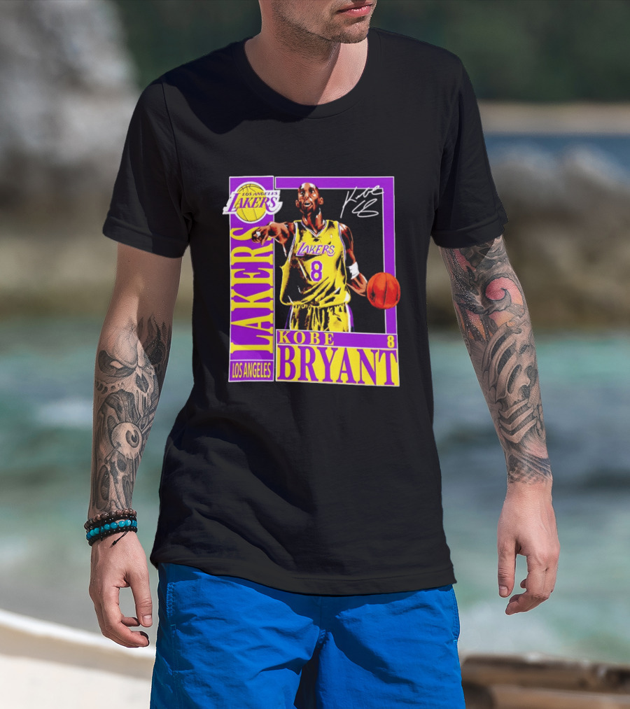 Los Angeles Lakers Kobe Bryant 8 NBA Basketball Legend T-Shirt