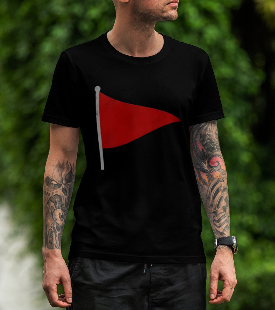 Red Flag Symbol Warning Alert Recognition T-Shirt