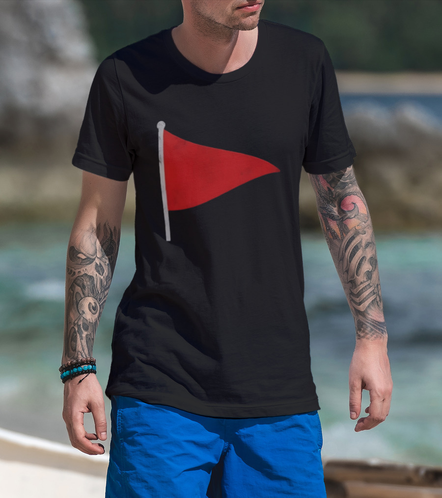 Red Flag Symbol Warning Alert Recognition T-Shirt
