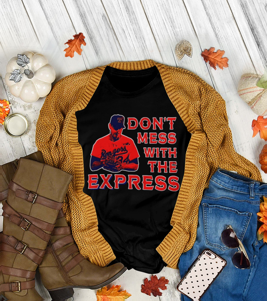 Nolan Ryan Texas Rangers Don't Mess With The Express Baseball Legend T-Shirt