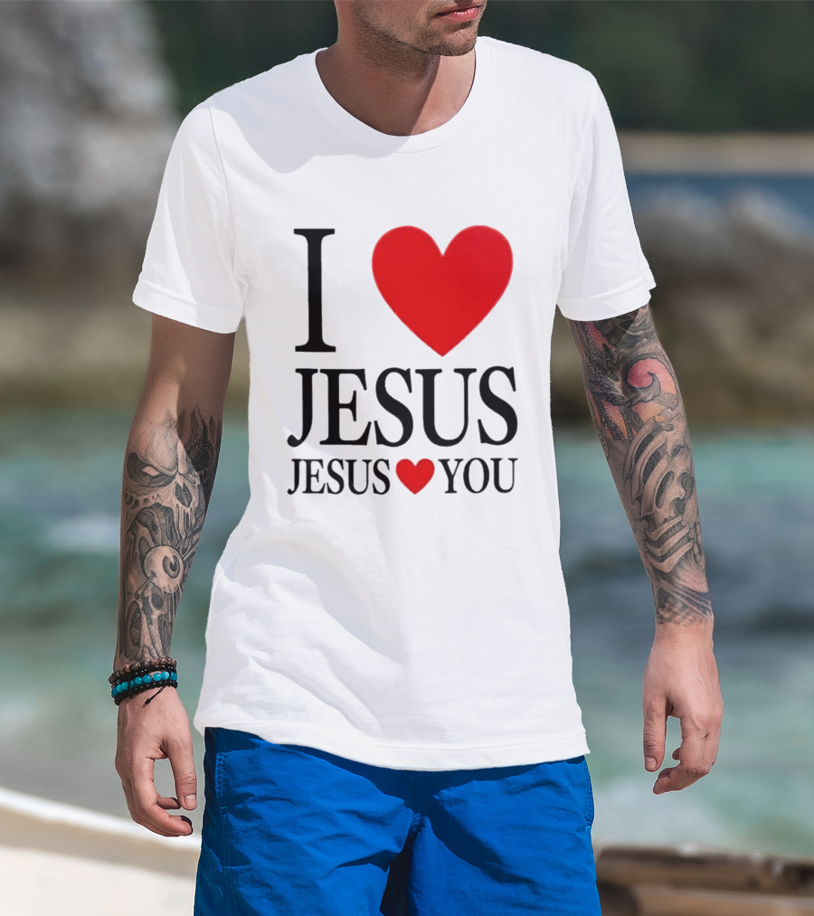 Cameron Dicker I Love Jesus Jesus Love You T-Shirt