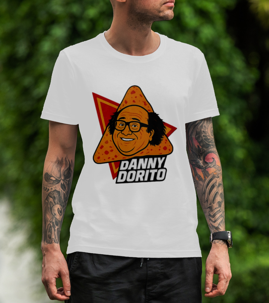 Danny Dorito Crunchy Snack Pun With Iconic Triangular Chip T-Shirt