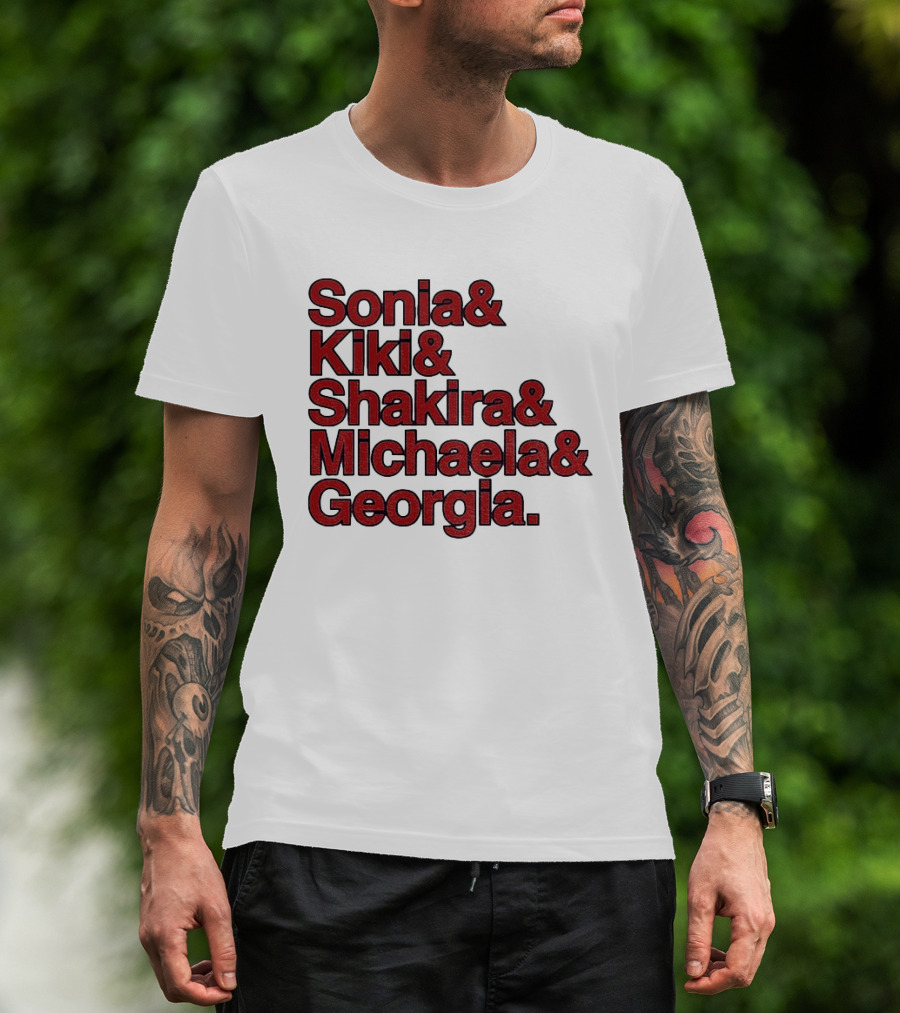 Washington Women's Basketball Sonia Kiki Shakira Michaela Georgia 2026 WNBA Ampersand Stars T-Shirt