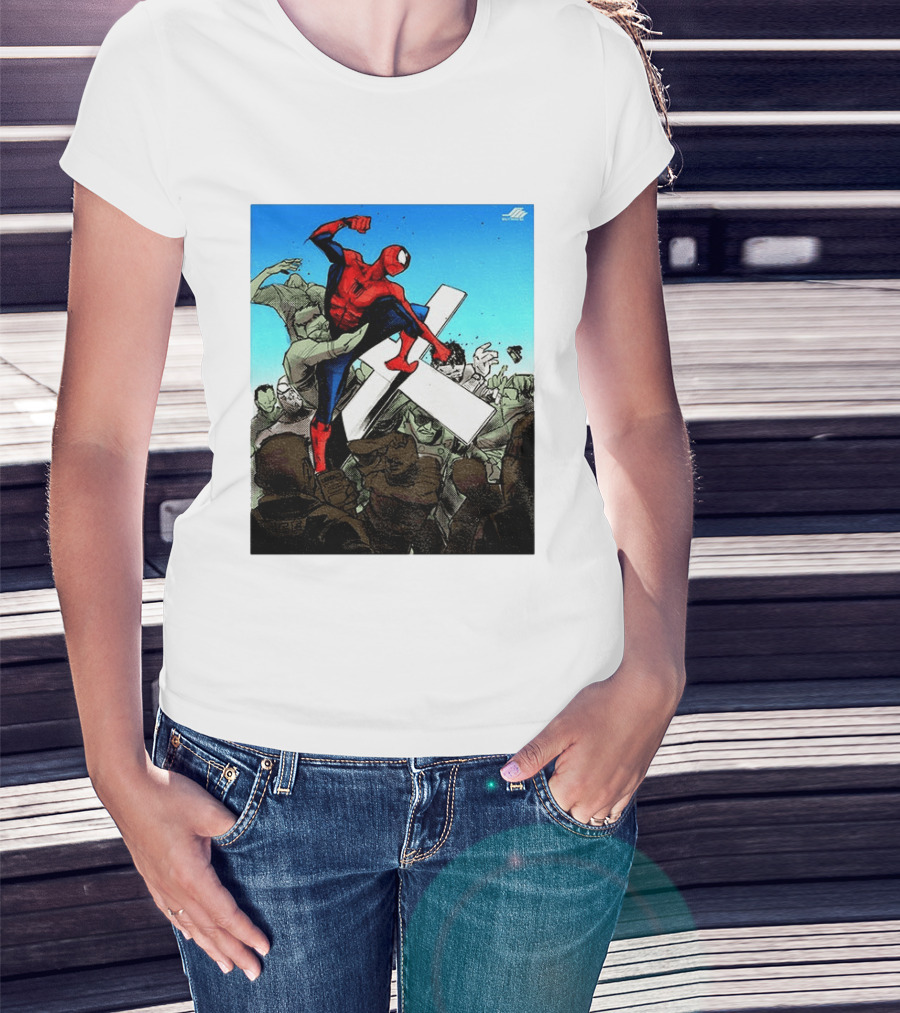 Never Give Up Spider Man Punch Nazis Minnesota Police T-Shirt