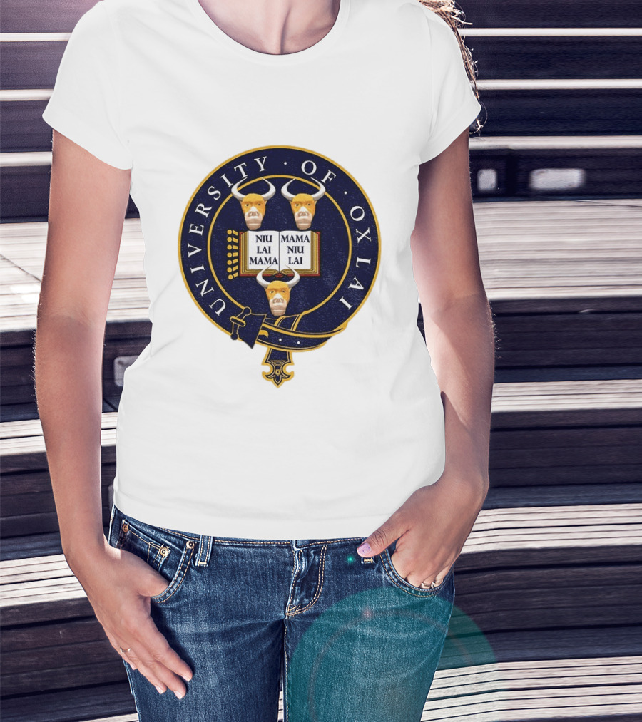 University Of Oxlai Niu Lai Mama Coat Of Arms T-Shirt